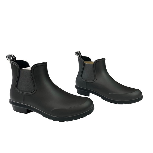 Planone Black Short Rain Boots Women's NWT Sz 6 - Picture 3 of 13